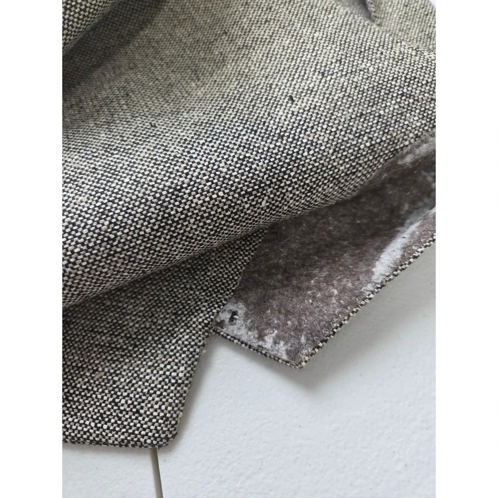 Deansgate Mens 40R Silk Blazer Sport Coat Grey‎ Tweed 2 Button Made in Lithuania
